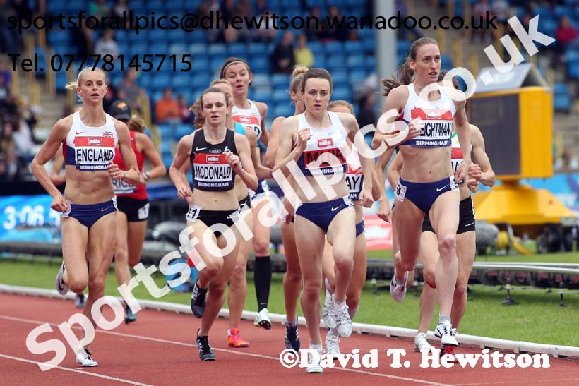 Womens 1500 metres, British Championships, Birmingham. Photo: David T. Hewitson/Sports for All Pics